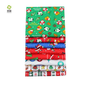 Planet Gates Shuanshuo 8pcs Christmas Series,Printed Twill Cotton Fabric,Patchwork Cloth For DIY Quilting Sewing Baby&Child's Material40x50cm