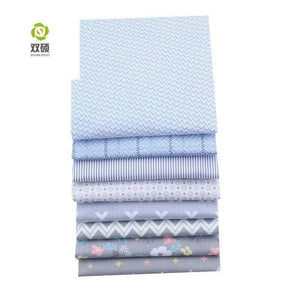 Planet Gates Shuanshuo 8pcs/Lot,Gray Geometric Series,Printed Twill Cotton Fabric,Patchwork Cloth For DIY Sewing Quilting Baby&Child Material