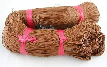 Planet Gates Sienna 1mm 400m/bundle Cotton Wax Beading Cord Thread for Necklace  Bracelet Jewelry Making Findings Accessories Hot Discount