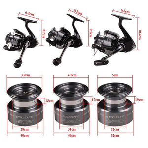 Planet Gates SIENNA FE 1000 2500 4000 Spinning Fishing Reel 2BB Front Drag XGT7 Body Saltewater Carp Fishing Reel Lure Wheel