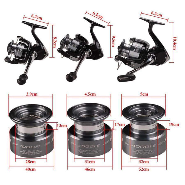 Planet Gates SIENNA FE 1000 2500 4000 Spinning Fishing Reel 2BB Front Drag XGT7 Body Saltewater Carp Fishing Reel Lure Wheel