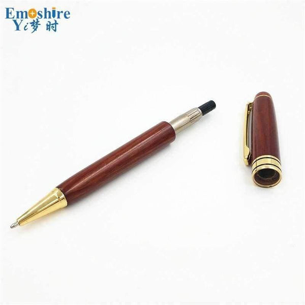 Planet Gates Signature Pen Wood Roller Ball Pen Ballpoint Pen For Writing With Pencil Box Chinese Style Wood Stationey Supplies P046