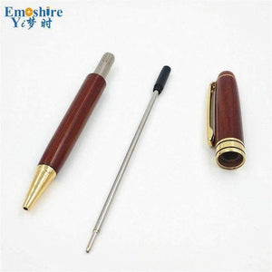 Planet Gates Signature Pen Wood Roller Ball Pen Ballpoint Pen For Writing With Pencil Box Chinese Style Wood Stationey Supplies P046