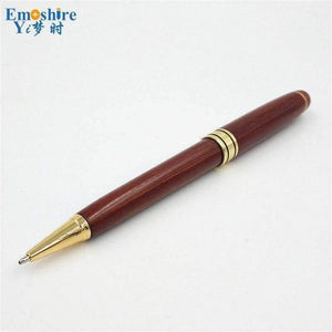 Planet Gates Signature Pen Wood Roller Ball Pen Ballpoint Pen For Writing With Pencil Box Chinese Style Wood Stationey Supplies P046