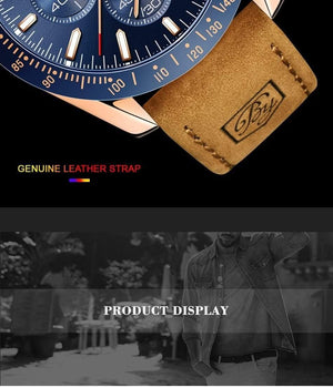 Planet Gates Silicone Gold Blue B Men Watches Brand Luxury Silicone Strap Waterproof Sport Quartz Chronograph Military Watch Men Clock Relogio Masculino