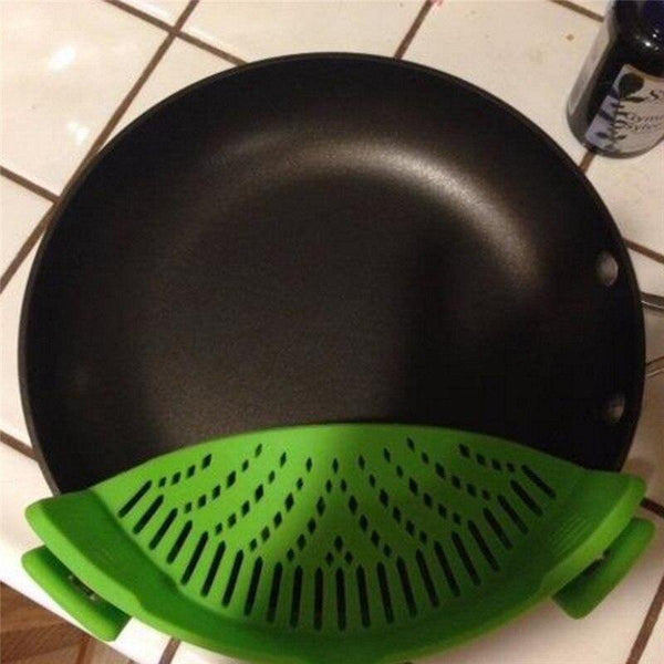 Silicone Pot Strainer Clip-on Pasta Draining