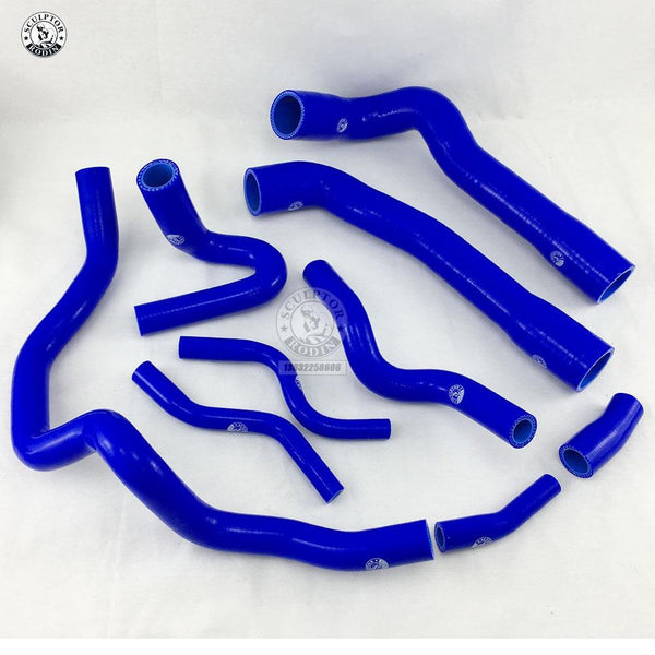 Planet Gates Silicone Radiator Hose Silicone Coolant Hose Kit For BMW E36 M3 325i 316i 1992~1999 (European Model) (9PCS) red/blue/black