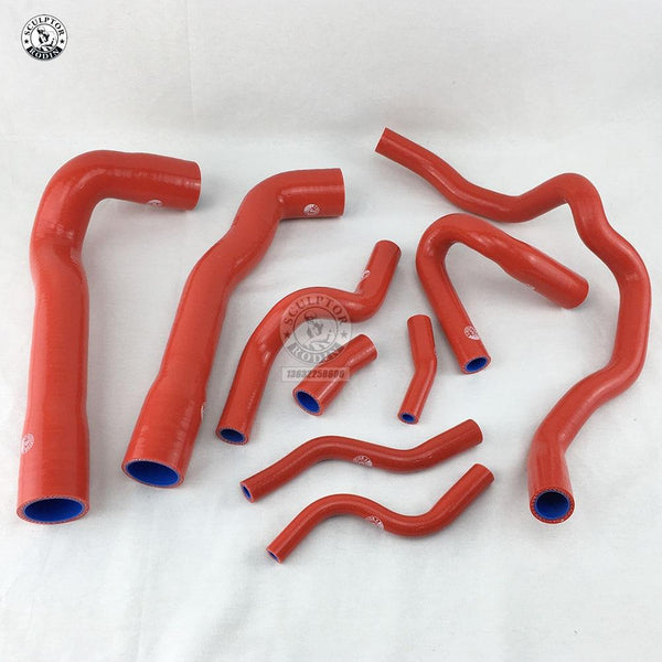Planet Gates Silicone Radiator Hose Silicone Coolant Hose Kit For BMW E36 M3 325i 316i 1992~1999 (European Model) (9PCS) red/blue/black