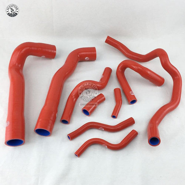 Planet Gates Silicone Radiator Hose Silicone Coolant Hose Kit For BMW E36 M3 325i 316i 1992~1999 (European Model) (9PCS) red/blue/black