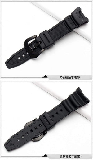 Planet Gates Silicone Rubber waterproof Strap for Casio sgw-100 watchbands Smart watches accessories Strap Bracelet