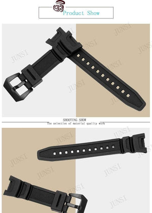 Planet Gates Silicone Rubber waterproof Strap for Casio sgw-100 watchbands Smart watches accessories Strap Bracelet