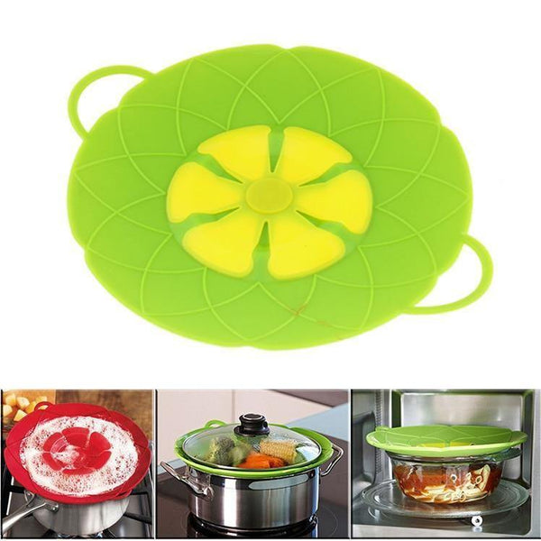 Silicone Spill Cover 2color Household Waterproof Dustproof Splashproof Boiling Cover Kitchen Barbecue Tools cooking pot