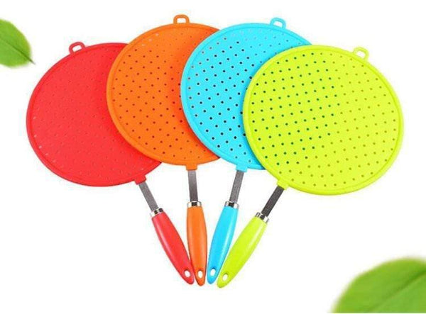 Silicone Splatter Screen 10/11/12/13 inch Lid Spill Stopper Cover Guard Set for Cooking/Frying pan/Cast iron skillet/Pot Use