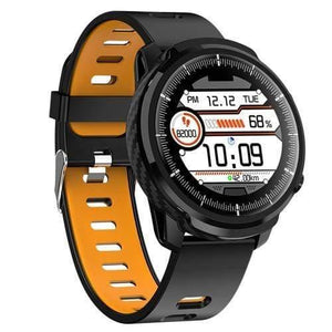 Planet Gates silicone strap orang / China Smart Watch Waterproof Women Men Smartwatch Round Screen Heart Rate Pedometer Call Message Reminder Smart Activity Tracker