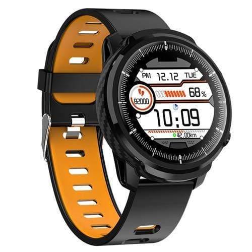 Planet Gates silicone strap orang / China Smart Watch Waterproof Women Men Smartwatch Round Screen Heart Rate Pedometer Call Message Reminder Smart Activity Tracker