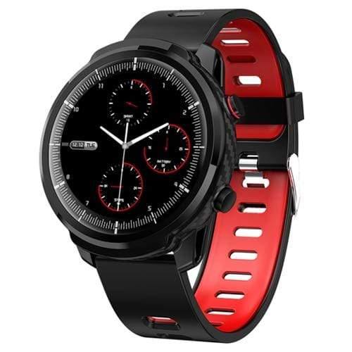 Planet Gates silicone strap red / China Smart Watch Waterproof Women Men Smartwatch Round Screen Heart Rate Pedometer Call Message Reminder Smart Activity Tracker