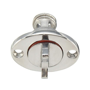 Planet Gates Silver 1" Marine Boat Surface Polishing Oval Garboard Drain Plug Fits Hole Screw Thread Corrosion Resistant 316 Stainless Steel