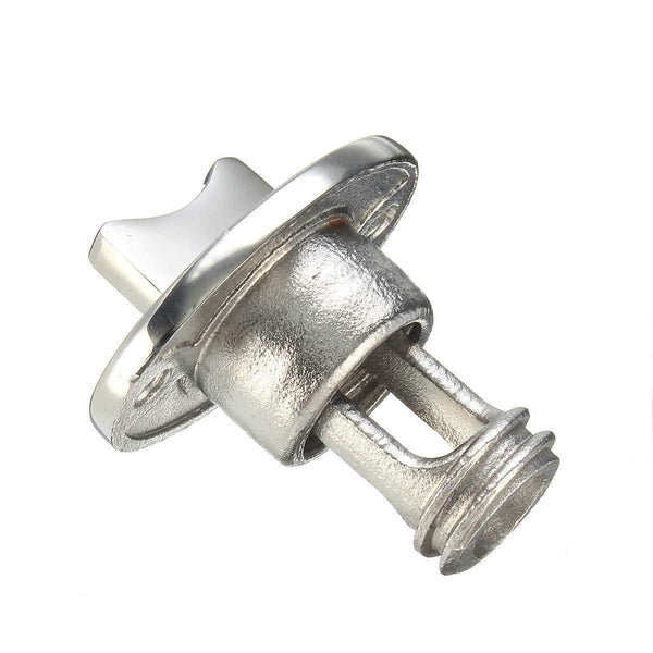 Planet Gates Silver 1" Marine Boat Surface Polishing Oval Garboard Drain Plug Fits Hole Screw Thread Corrosion Resistant 316 Stainless Steel