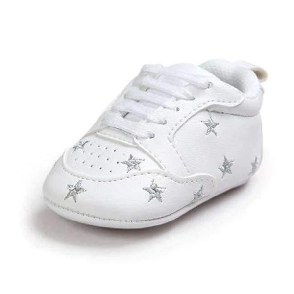 Planet Gates Silver / 1 Multiple Star Baby Girl Shoes first walkers Lace-up Fashion Baby Shoes For 0-18 Months