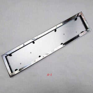Planet Gates Silver 1 Pcs Car License Plate Frame Metal Frame License Plate Holder Number Plate Holder Fit EU Vehicles Standard Car Styling
