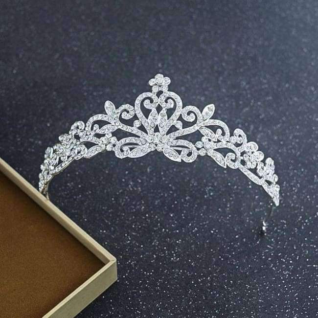 Planet Gates Silver Gold Color Crystal Crowns Bride tiara Fashion Queen For Wedding Crown Headpiece Wedding Hair Jewelry Accessories