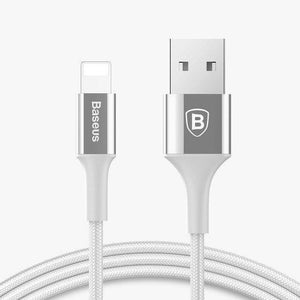 Planet Gates Silver / 100cm Baseus LED Light USB Cable For iPhone X 8 7 6 6s 5 5s se iPad Fast Charging Charger Data Sync Wire Cord Phone Cable Adapter
