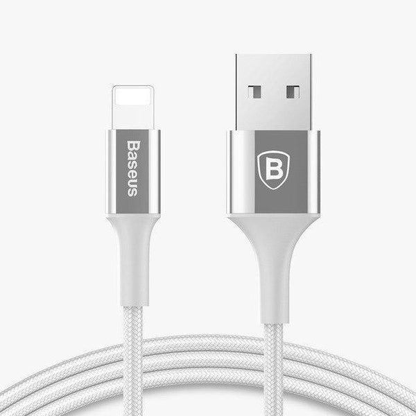 Planet Gates Silver / 100cm Baseus LED Light USB Cable For iPhone X 8 7 6 6s 5 5s se iPad Fast Charging Charger Data Sync Wire Cord Phone Cable Adapter