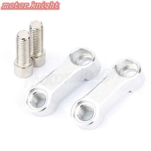 Planet Gates SILVER 10mm screw CB1000R CB600F Hornet CB600/CB900 CB1300SF CB750 CB400 Motorcycle Mirror Riser Extenders Spacers Extension Adapter Adaptor