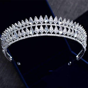 Planet Gates Silver 11 Silver Gold Color Crystal Crowns Bride tiara Fashion Queen For Wedding Crown Headpiece Wedding Hair Jewelry Accessories