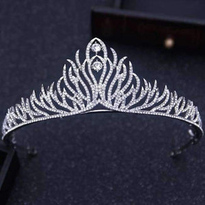 Planet Gates Silver 12 Silver Gold Color Crystal Crowns Bride tiara Fashion Queen For Wedding Crown Headpiece Wedding Hair Jewelry Accessories