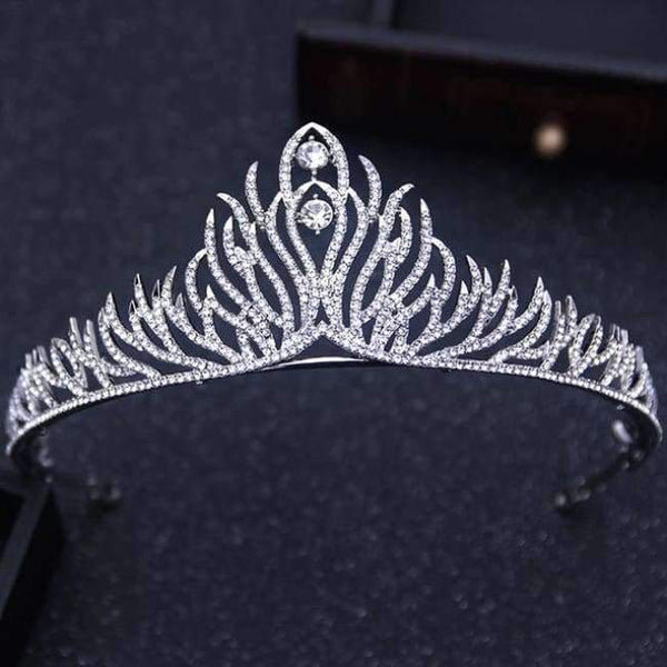 Planet Gates Silver 12 Silver Gold Color Crystal Crowns Bride tiara Fashion Queen For Wedding Crown Headpiece Wedding Hair Jewelry Accessories