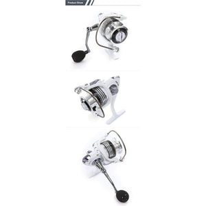 Planet Gates Silver / 13 / 1000 Series LIEYUWANG 13 + 1BB 5.1:1 Spinning Fishing Reel with Exchangeable Handle Automatic folding for Casting Line