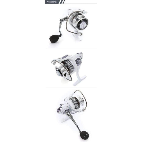 Planet Gates Silver / 13 / 1000 Series LIEYUWANG 13 + 1BB 5.1:1 Spinning Fishing Reel with Exchangeable Handle Automatic folding for Casting Line