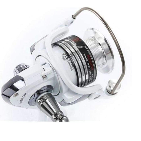 Planet Gates Silver / 13 / 1000 Series LIEYUWANG 13 + 1BB 5.1:1 Spinning Fishing Reel with Exchangeable Handle Automatic folding for Casting Line