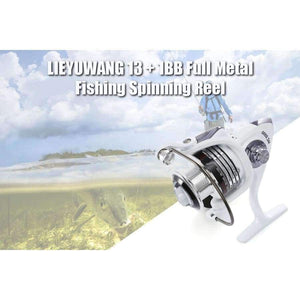 Planet Gates Silver / 13 / 1000 Series LIEYUWANG 13 + 1BB 5.1:1 Spinning Fishing Reel with Exchangeable Handle Automatic folding for Casting Line