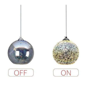 Planet Gates Silver / 15cm Horsten Novelty Glass Ball Pendant Lights Modern Suspended Luminaire Christmas Ball Design Lamp 3D Colorful Pendant Lighting