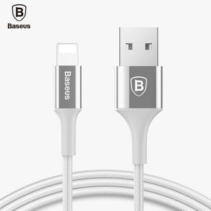 Planet Gates Silver / 1m Baseus LED lighting Charger Cable For iPhone X 8 7 USB Cable For iPhone iPad Fast Charging Charger Cable Mobile Phone Data Cable