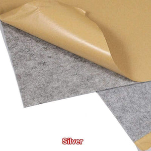 1x0.5m Speaker Cloth Self-Adhesive Felt Subwoofer Box Tape Strip Patch Sound Absorption Anti-seismic Beige/Silver/Gray/Black