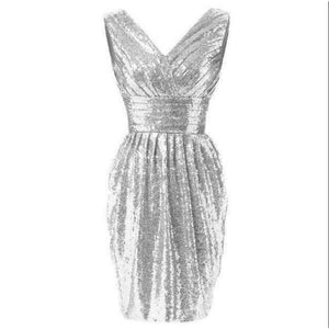 Planet Gates silver / 2 Cocktail Dresses V Neck Sexy Formal Evening Gown Mermaid Party Cocktail Dress 2018