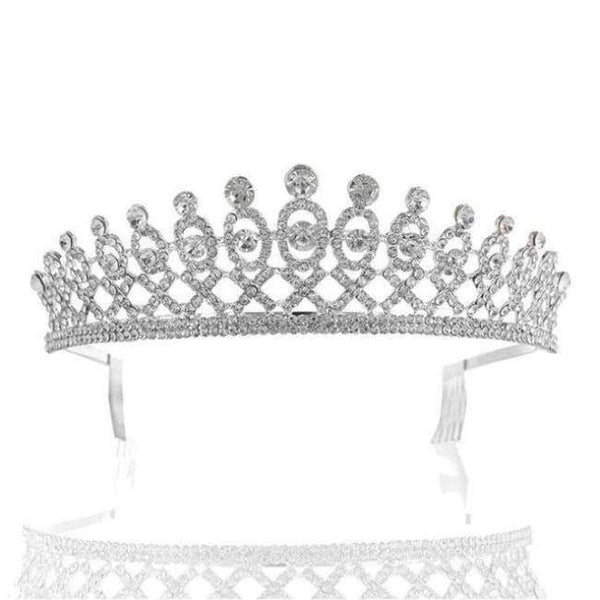 Planet Gates Sølv 2 KMVEXO Europæiske Dråbe Grønne Røde Krystal Tiaraer Vintage Guld Rhinestone Pageant Kroner Med Kam Barok Bryllupshårtilbehør