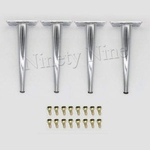 4Pcs/Set 15/20/25/30CM Furniture Cabinet Metal Legs Round Tapered Leg DIY Furnitur Sofa Table Bed Shoe Cabinet Desk Legs