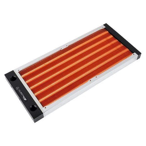 Planet Gates Silver / 240MM HJ 240MM Super Thin Copper Radiator For A4 Case,MINI Computer Water Cooling Kit Loop Build Heat Sink G1/4,Seller Recommend