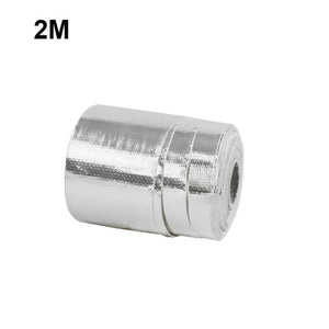 Planet Gates Silver-2m A Gold Car Thermal Exhaust Tape Air Intake Heat Insulation Shield Wrap 50mm Reflective Heat Barrier Self Adhesive Engine 5/10M