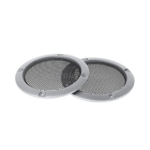Planet Gates Silver 2PCS Speaker Grills 3" Protective Subwoofer Frame Grille Cover Steel Mesh Decorative Circle DIY Accessories