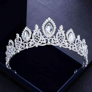 Planet Gates Silver 3 Silver Gold Color Crystal Crowns Bride tiara Fashion Queen For Wedding Crown Headpiece Wedding Hair Jewelry Accessories