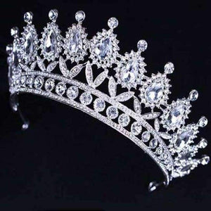 Planet Gates SILVER 3 / White Diverse Silver Crystal Bride Tiara Crown Fashion Pearl Queen Wedding Crown Headpiece Wedding Hair Jewelry Accessories Wholesale