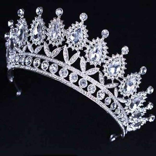 Planet Gates SILVER 3 / White Diverse Silver Crystal Bride Tiara Crown Fashion Pearl Queen Wedding Crown Headpiece Wedding Hair Jewelry Accessories Wholesale