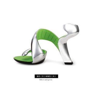 Planet Gates Silver / 4 Koovan Women Sandals 2017 Summer New Fashion Bottomless Snake High Heels Platform Sandals Shoes Woman Wedding Shoes Women Pumps