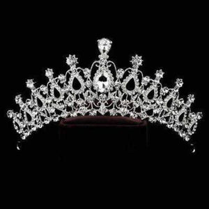 Planet Gates SILVER 4 / White Diverse Silver Crystal Bride Tiara Crown Fashion Pearl Queen Wedding Crown Headpiece Wedding Hair Jewelry Accessories Wholesale