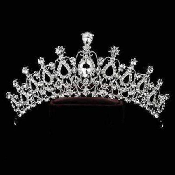 Planet Gates SILVER 4 / White Diverse Silver Crystal Bride Tiara Crown Fashion Pearl Queen Wedding Crown Headpiece Wedding Hair Jewelry Accessories Wholesale
